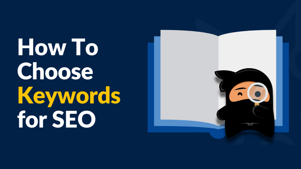 The little ninja is looking for Keywords for SEO